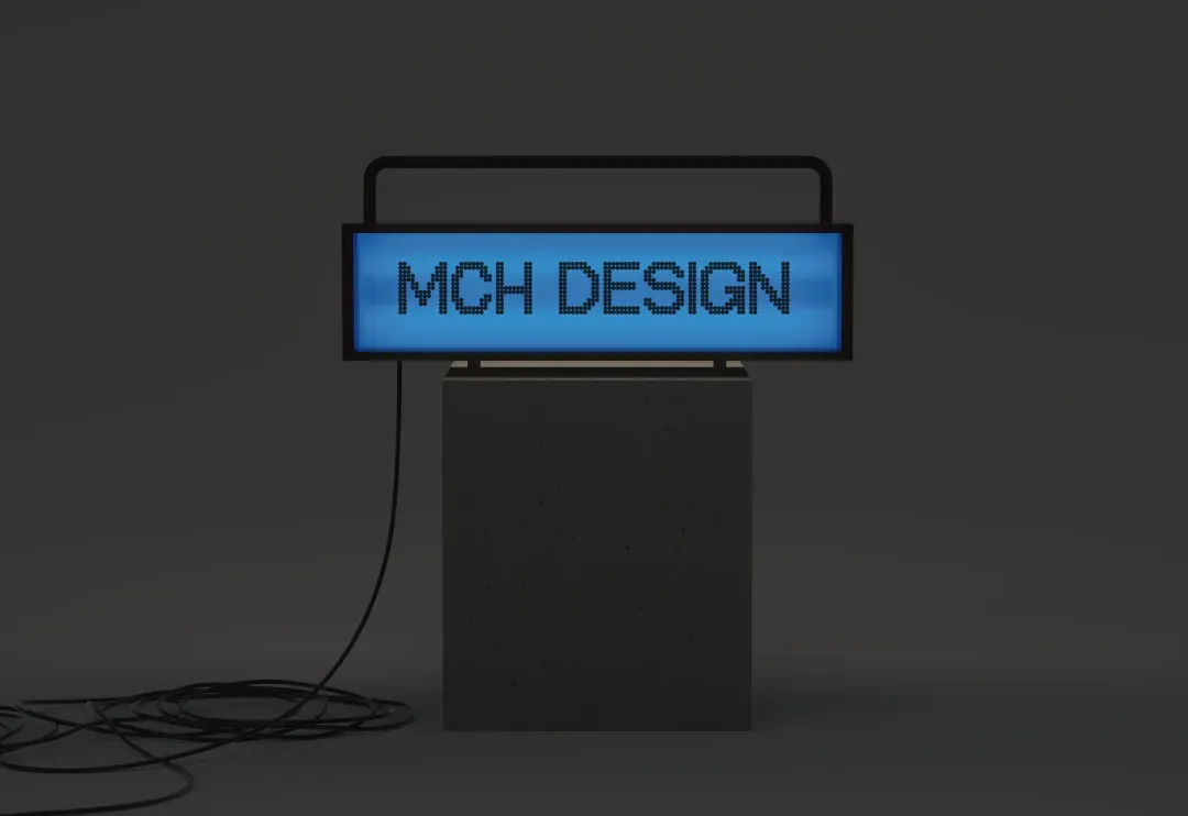 MCH Design standing lightbox picture